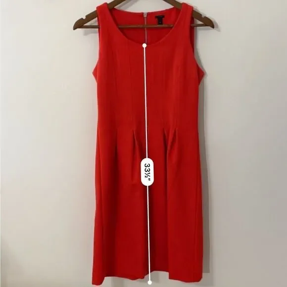 J. Crew  red dress size 6 - Picture 10 of 11
